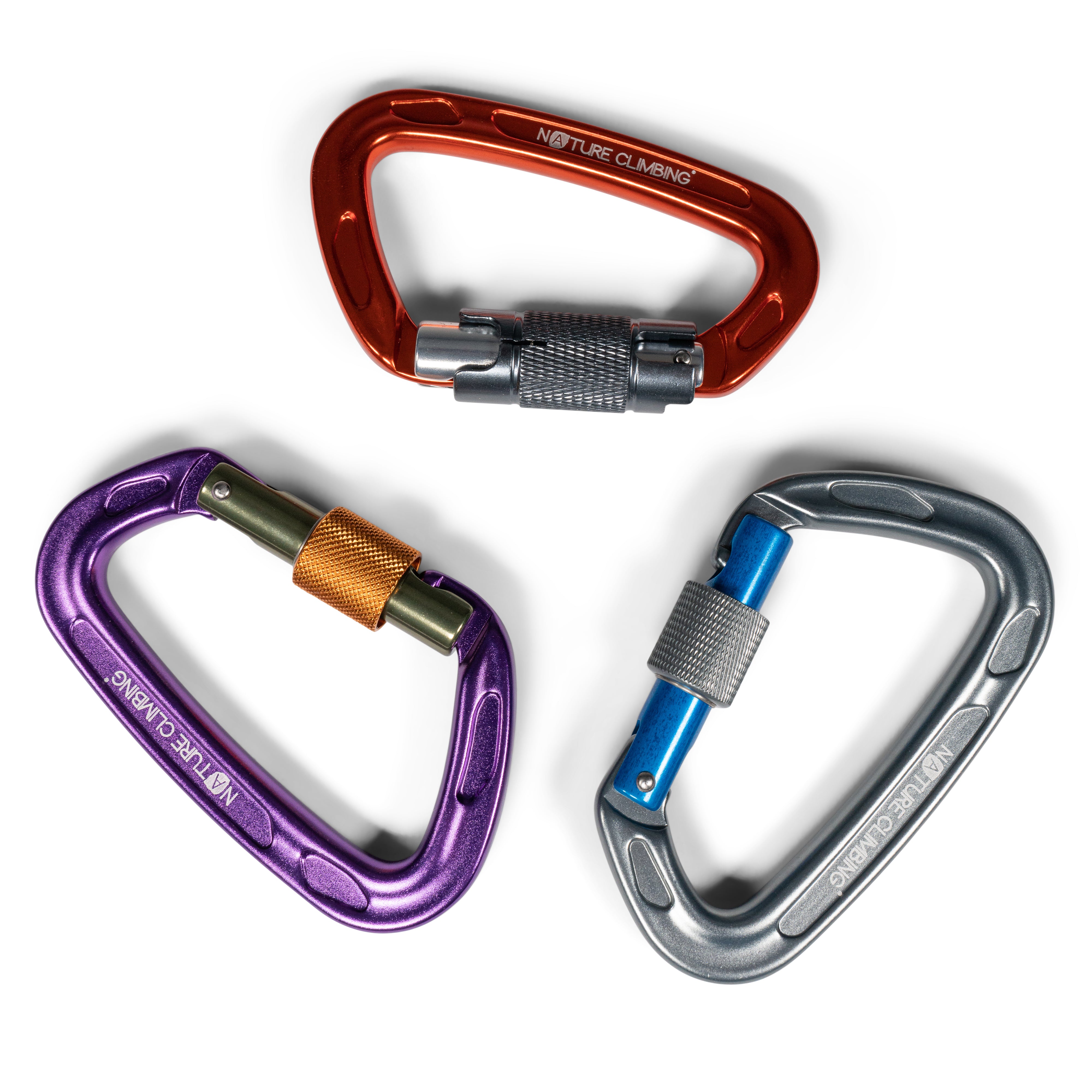 Nature Climbing Carabiner Twistgate mousqueton alu HMS 24kN