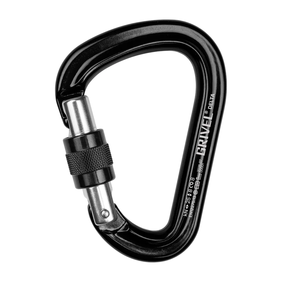 Grivel Delta K5N mousqueton à vis poire alu compact