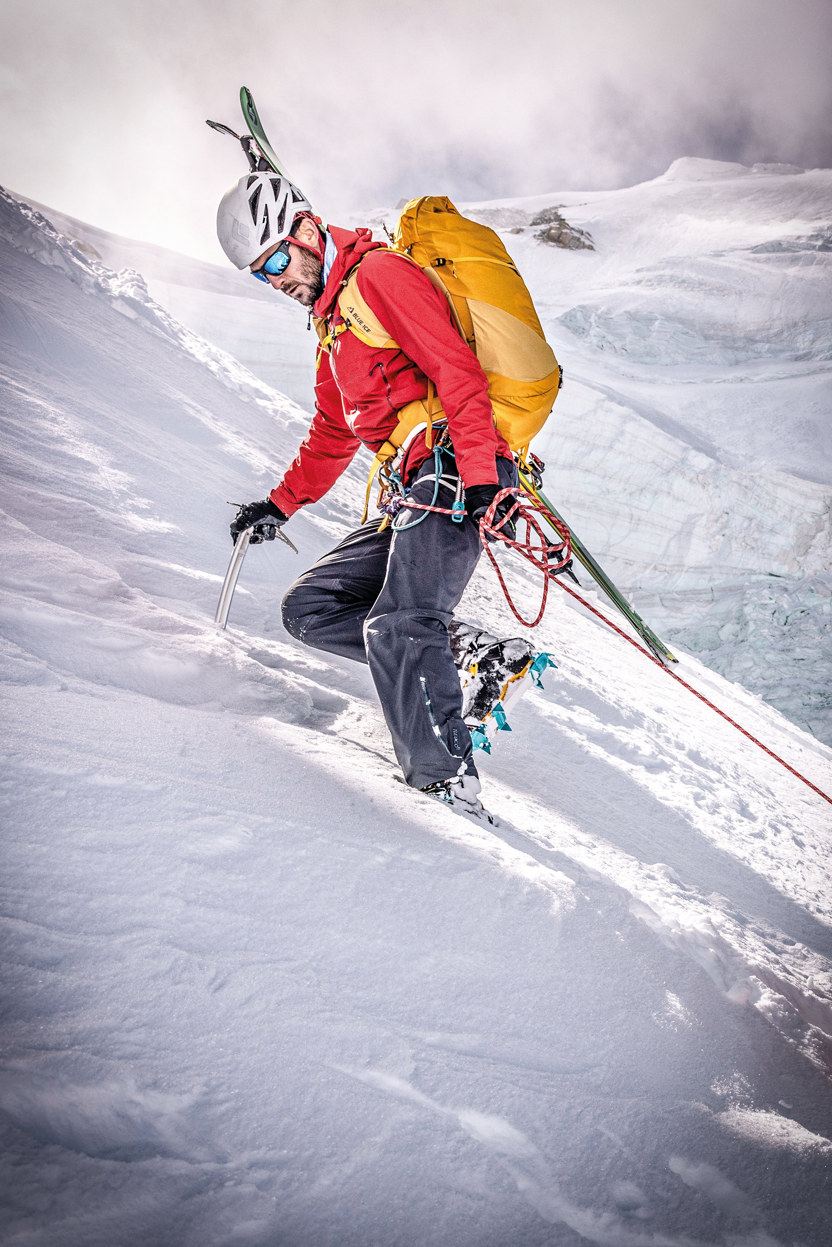 Blue Ice Hummingbird piolet ski 50 cm titane