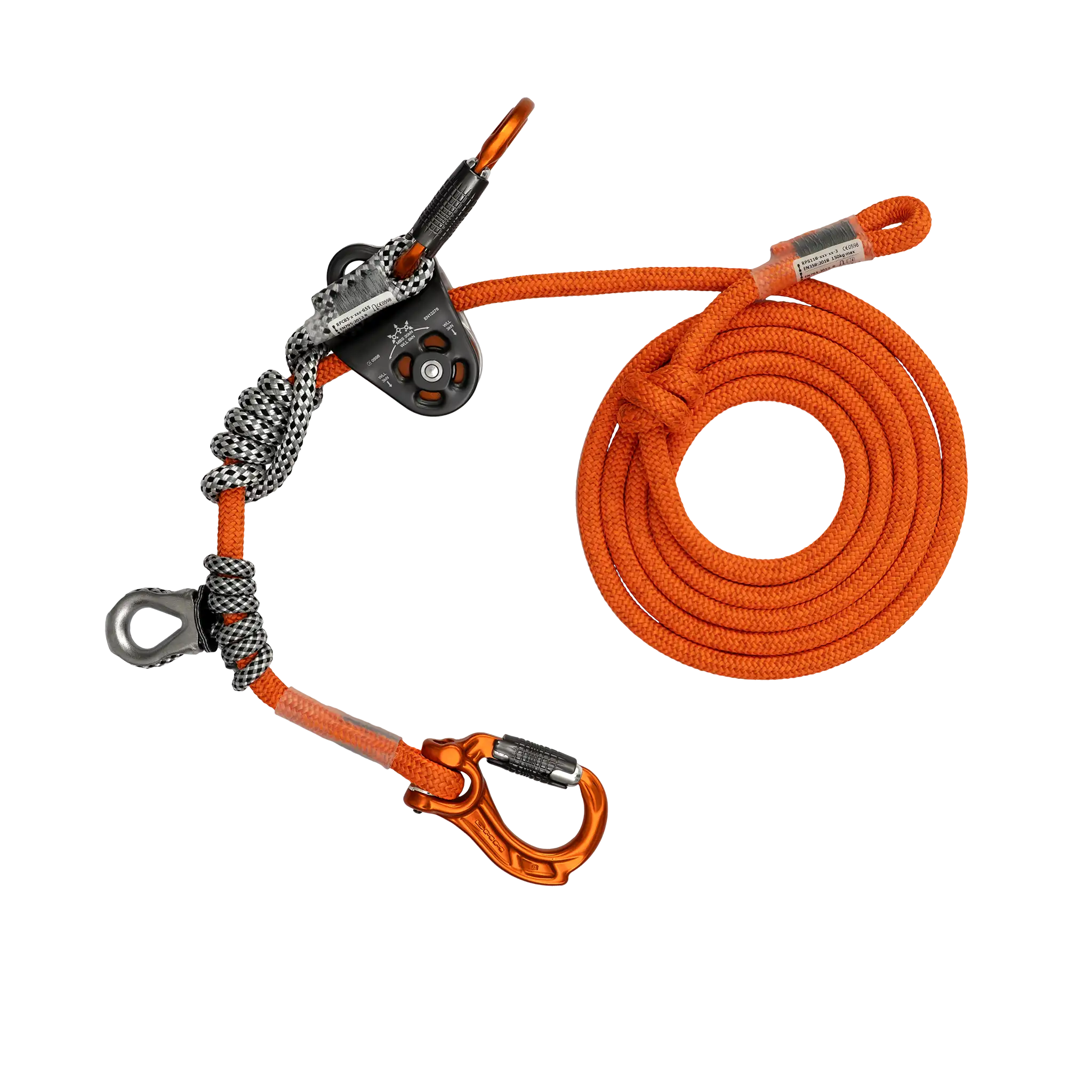 DMM Nomad+ Longe 12.8mm Jaune Citron 5 m complète