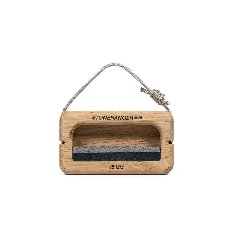 Nature Climbing Stone Hanger Mini hangboard chêne